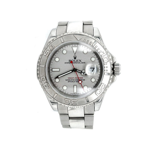 Rolex Yacht Master D Serial Stainless Steel Platinum 40MM