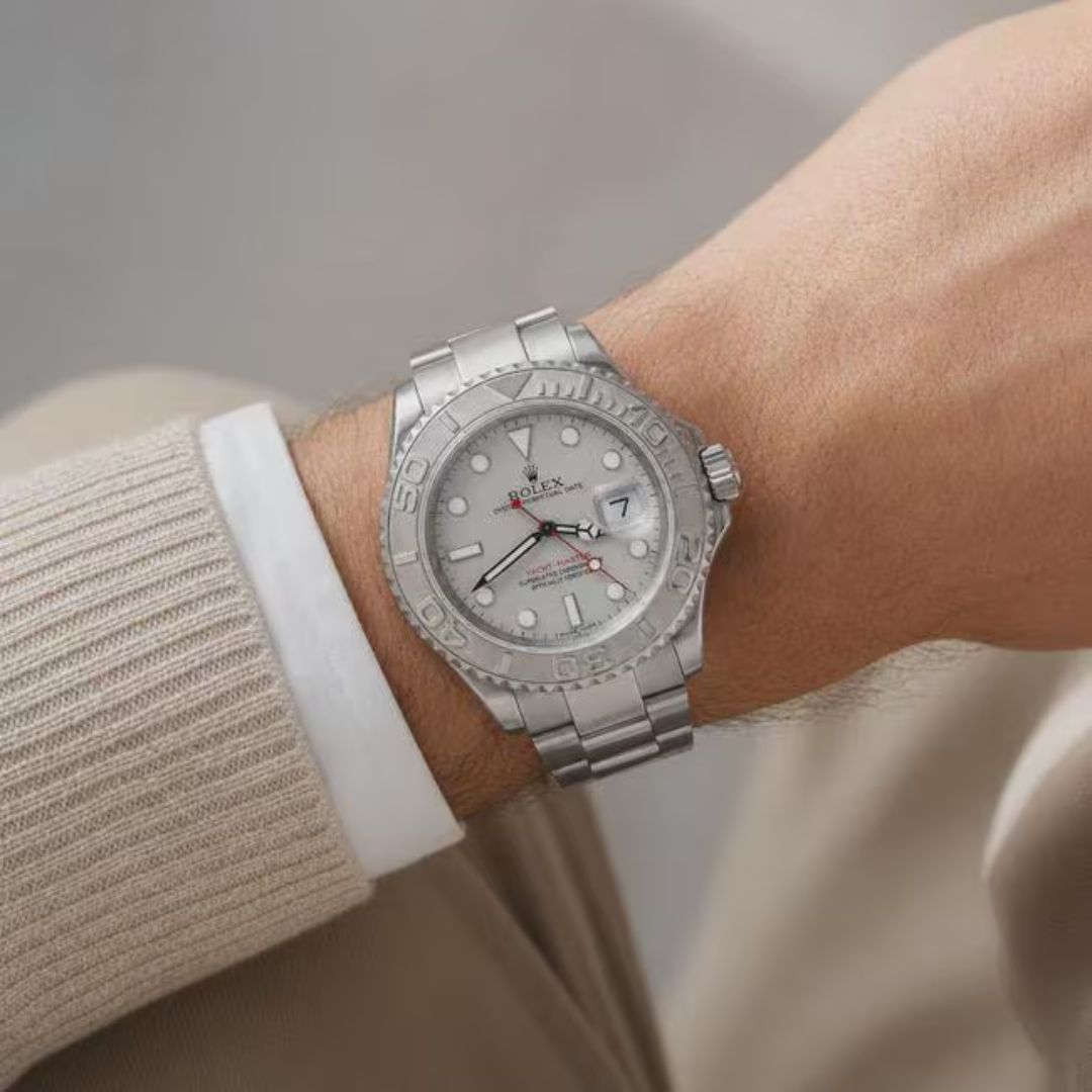 Rolex Yacht-Master 40mm Stainless Steel & Platinum Watch – Pre-owned model