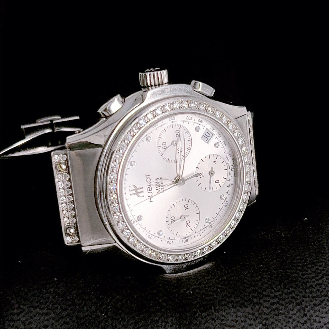 Hublot MDM Stainless Steel Diamond Watch 1810