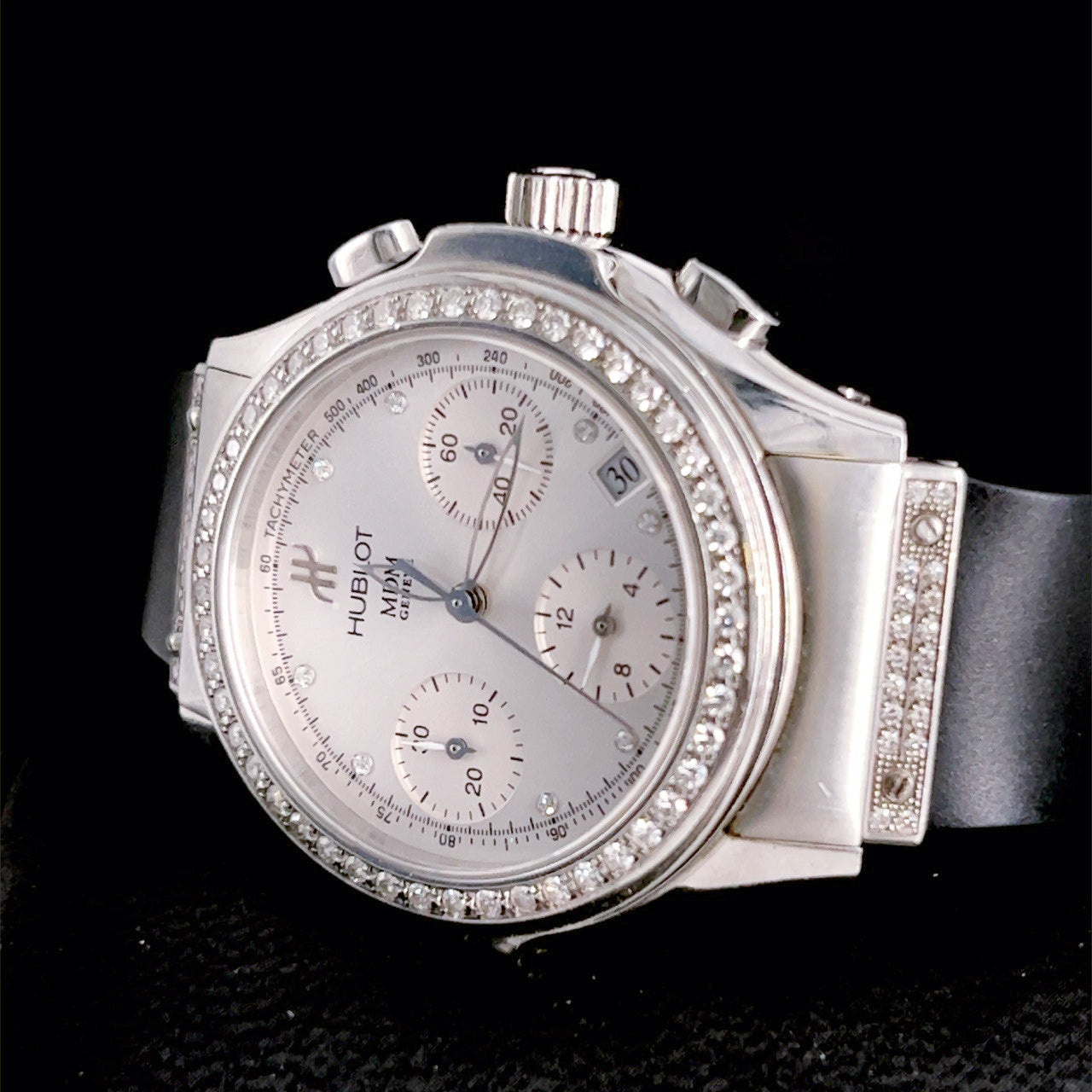 Hublot MDM Stainless Steel Diamond Watch 1810