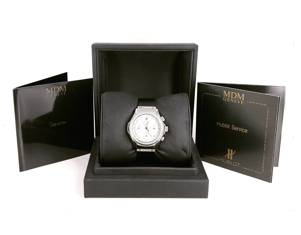 Hublot MDM Stainless Steel Diamond Watch 1810
