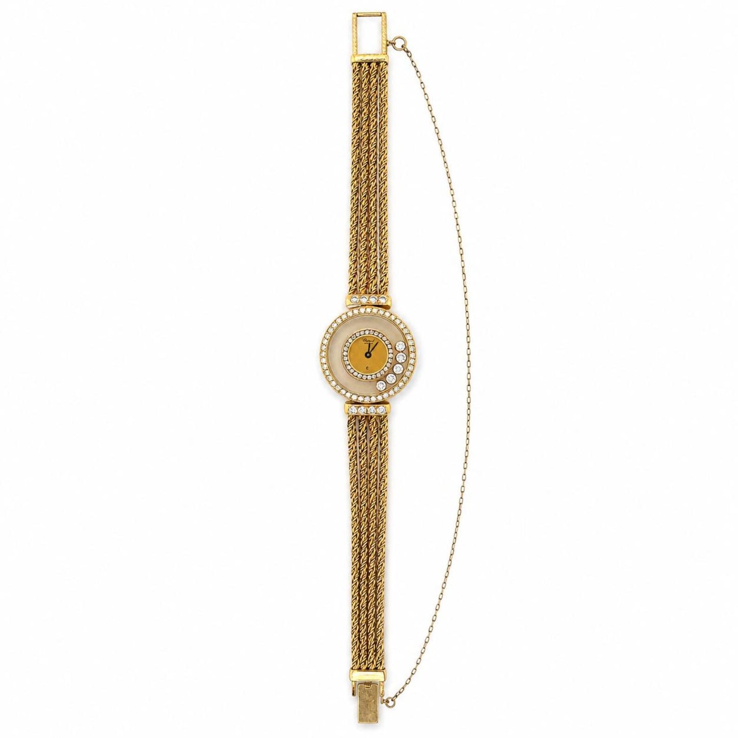 Chopard Happy Diamond 18K Yellow Gold Quartz Watch 2