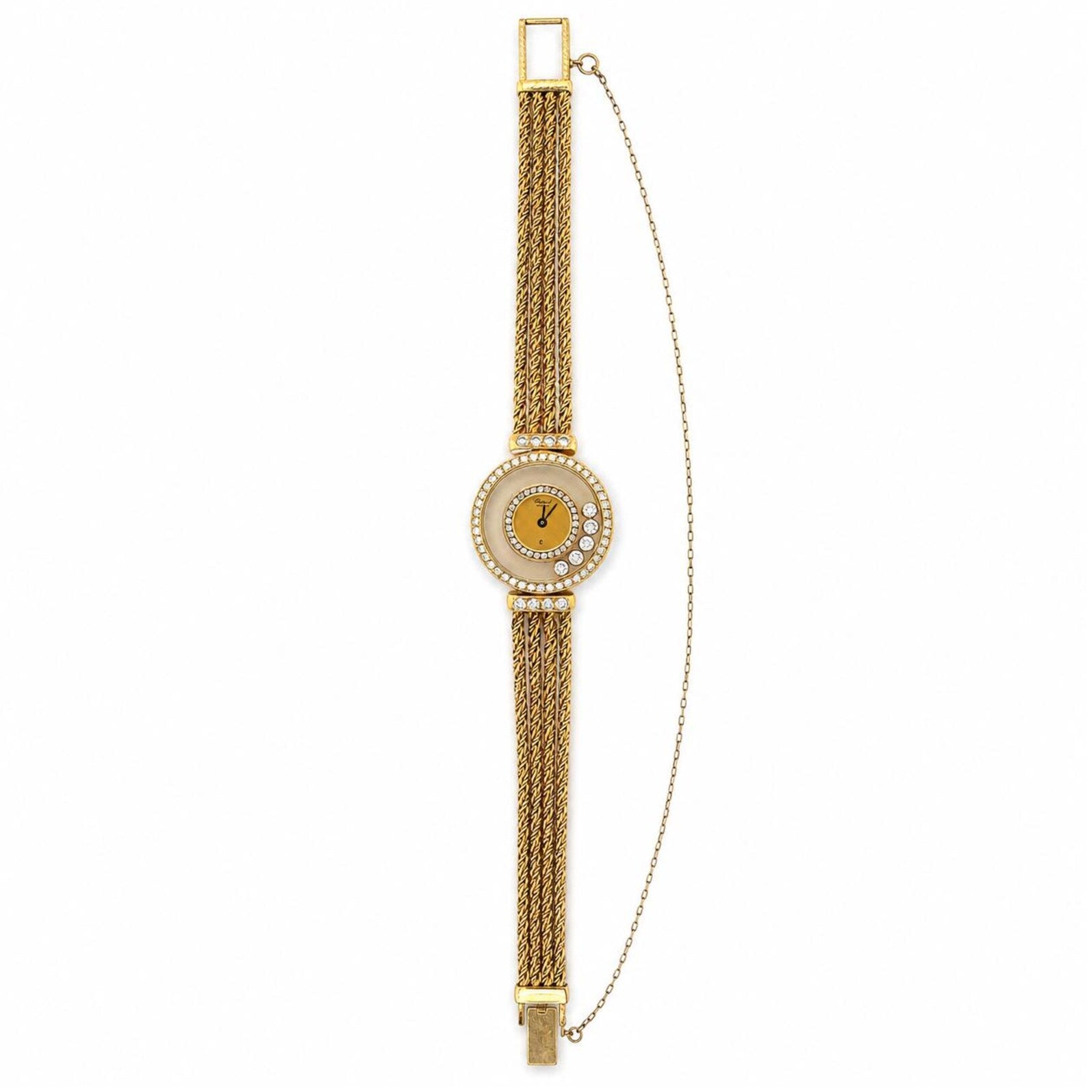 Chopard Happy Diamond 18K Yellow Gold Quartz Watch 2