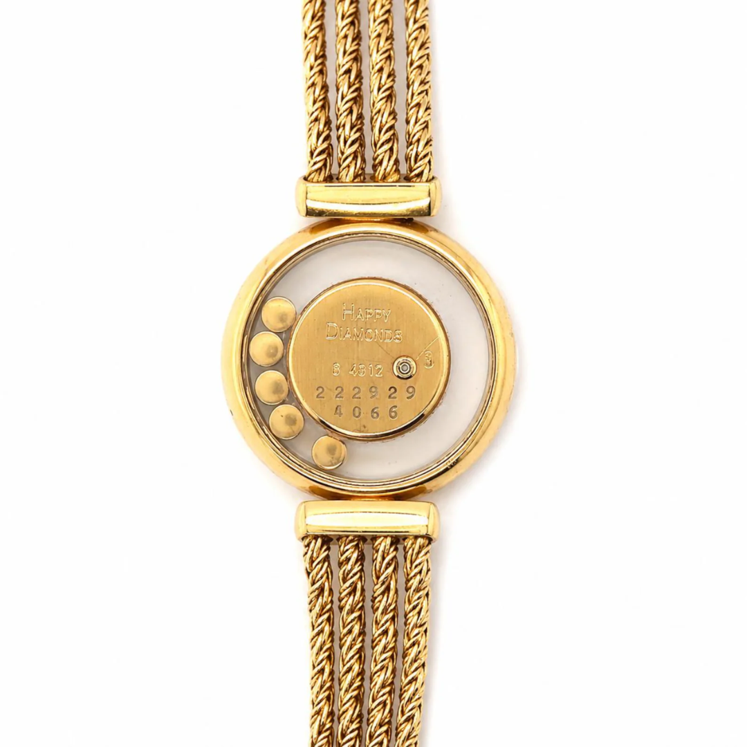 Chopard Happy Diamond 18K Yellow Gold Quartz Watch back