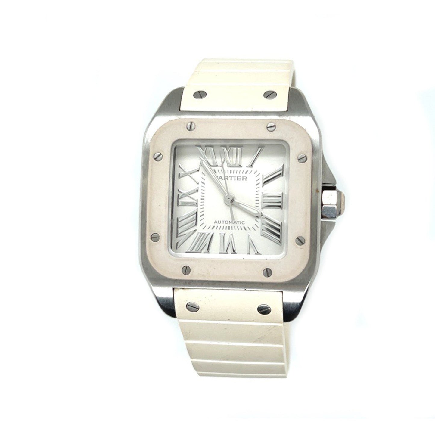 Cartier Santos 100 Mid-Size Stainless Steel Watch – Pre-owned