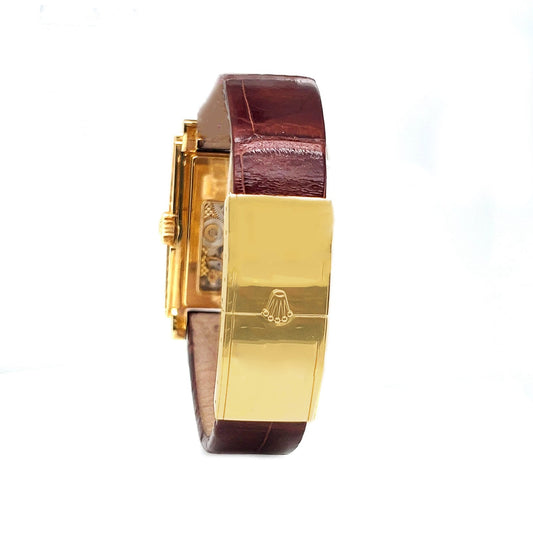 Rolex Prince Cellini Unisex Mens Womens 18K Yellow Gold Watch 5440/8