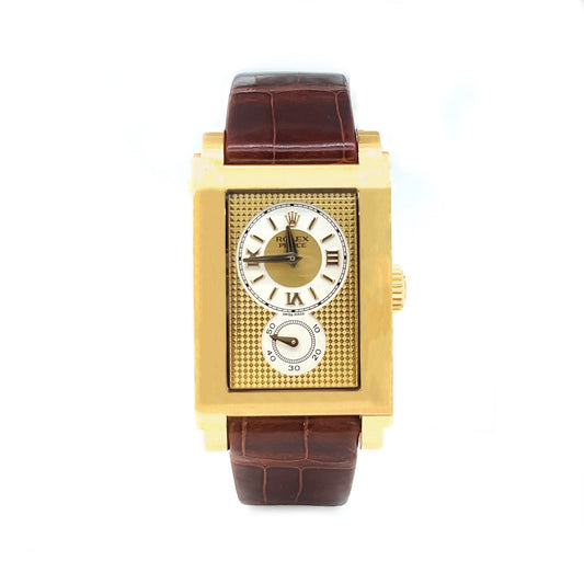 Rolex Prince Cellini Unisex Mens Womens 18K Yellow Gold Watch 5440/8
