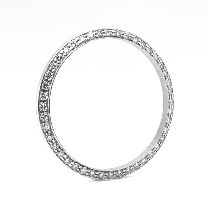 14K White Gold Diamond Bezel for 31mm Rolex Watch Accessory– Pre-owned