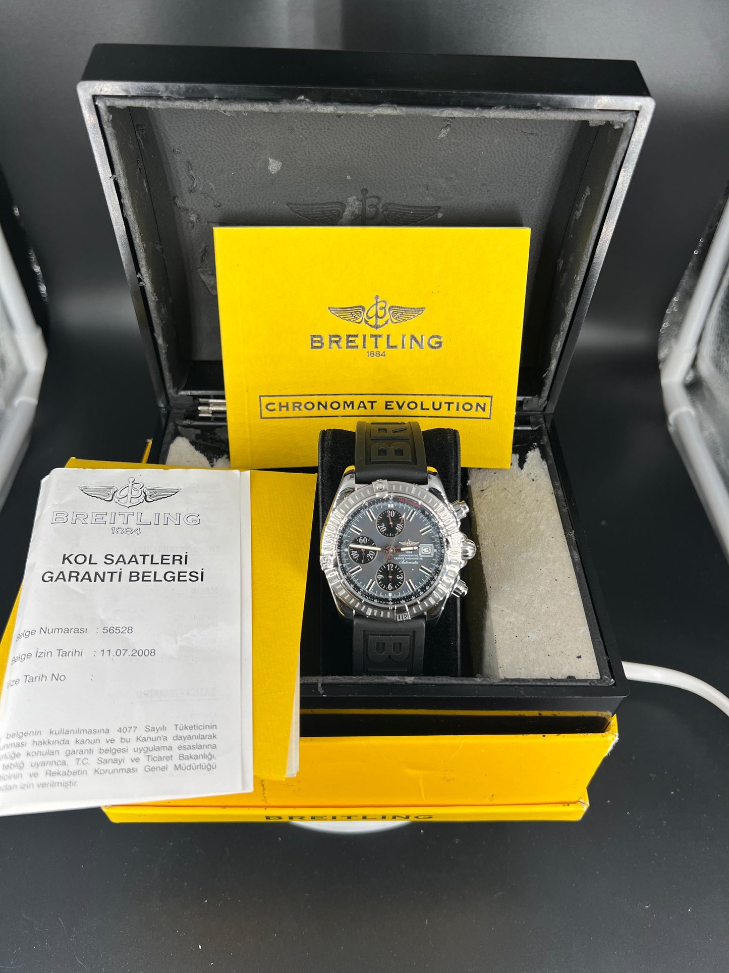 Breitling Chronomat Evolution 44mm Stainless Steel Watch, Pre-Owned
