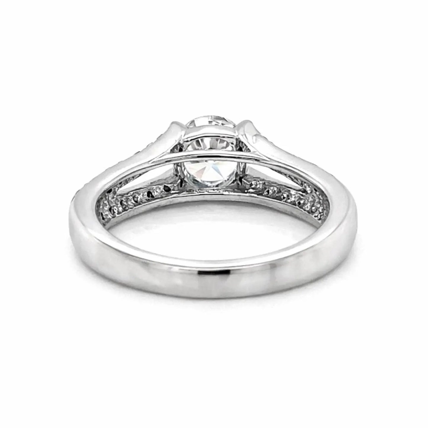 Natural Diamond Bridal Ring, in White Gold- Pre-owned