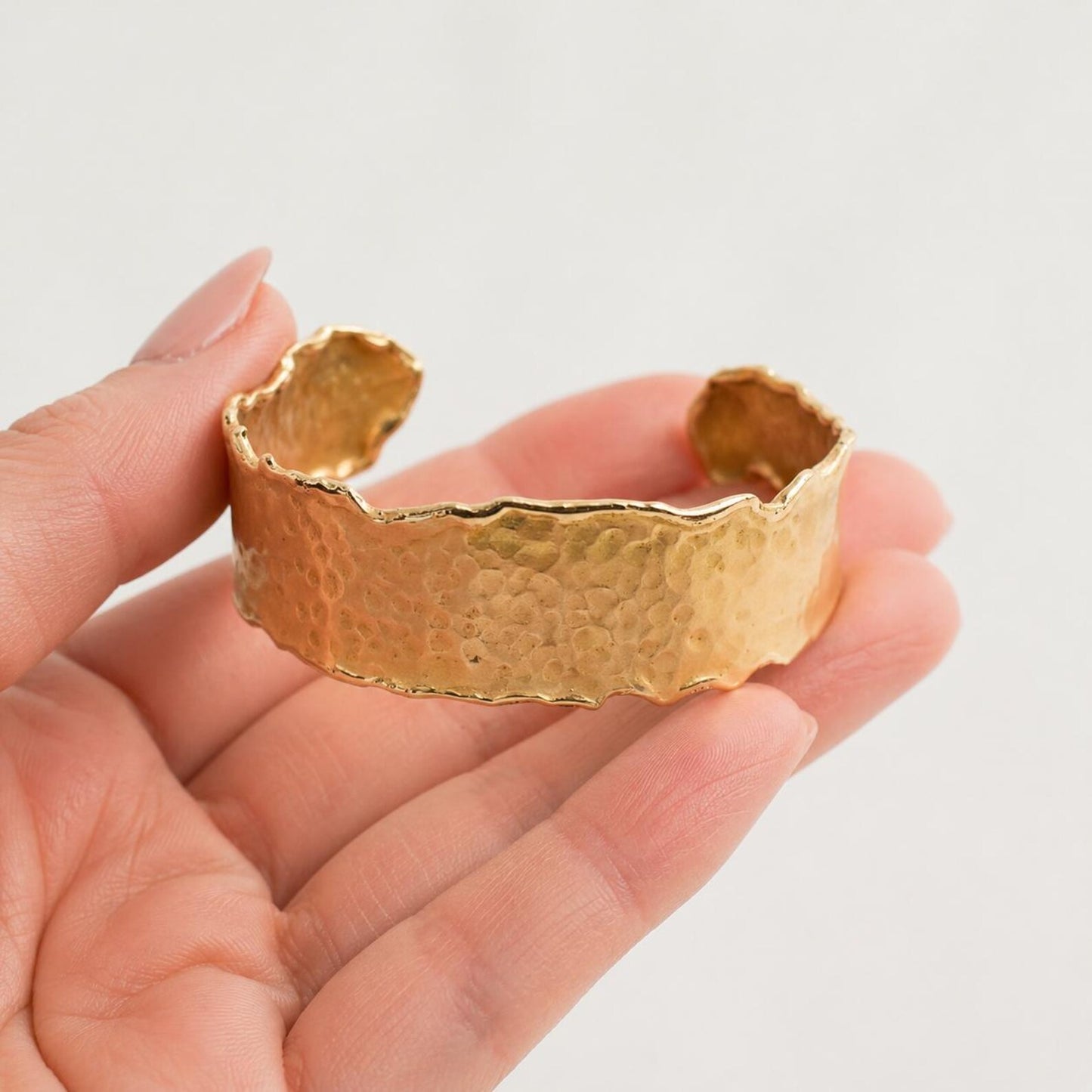 Solid Bangle Cocktail Cuff Unisex Solid Gold - Pre-owned
