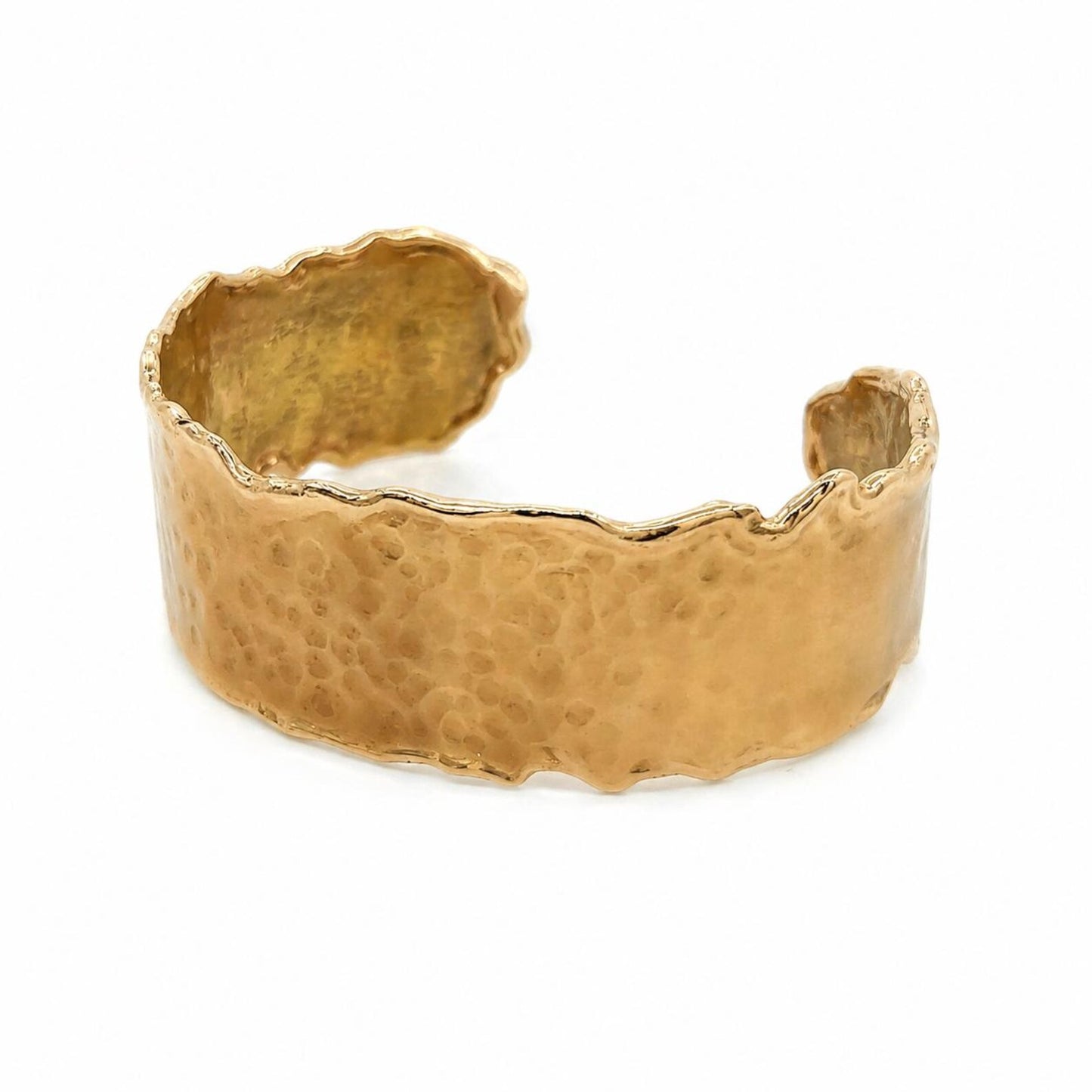 Solid Bangle Cocktail Cuff Unisex Solid Gold - Pre-owned