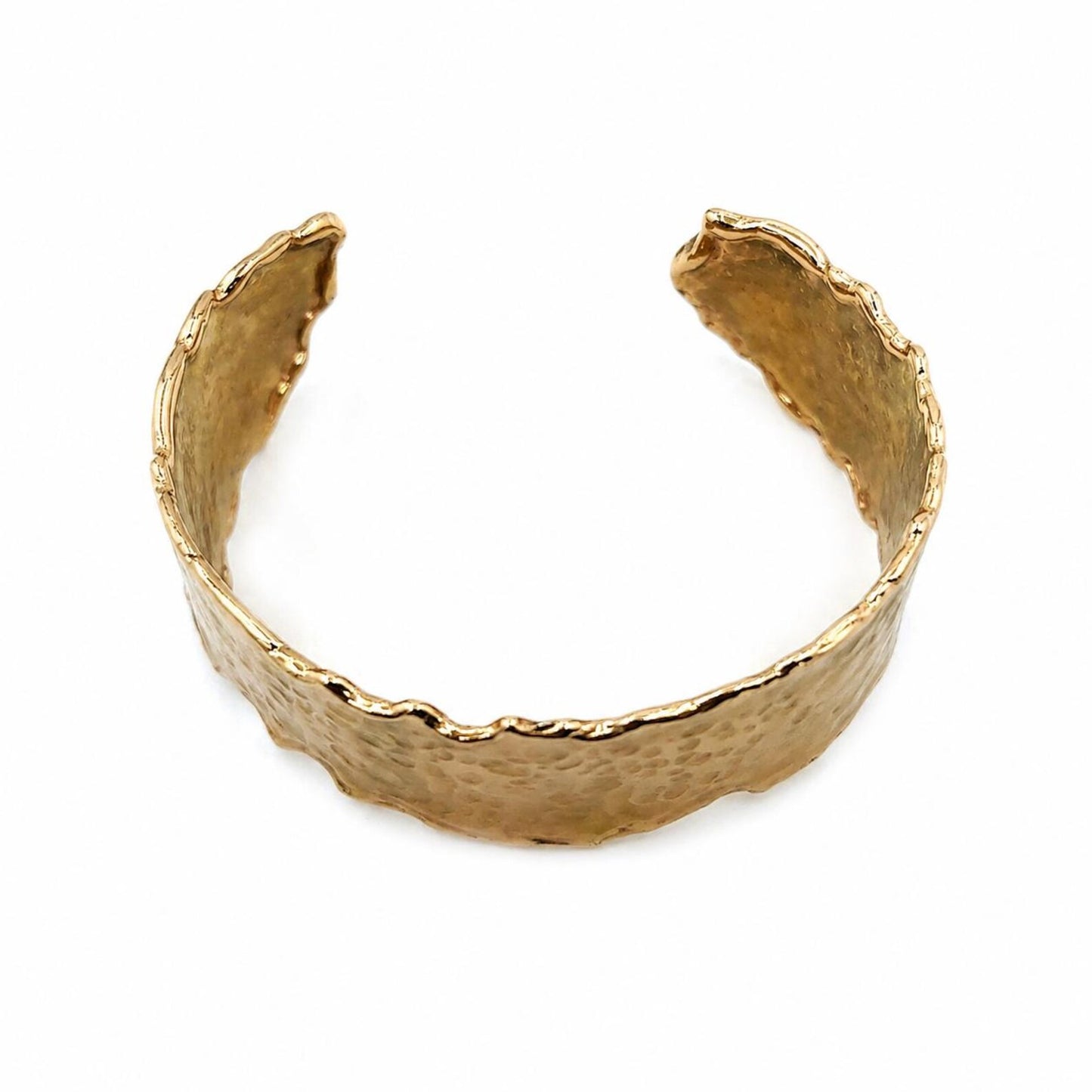 Solid Bangle Cocktail Cuff Unisex Solid Gold - Pre-owned