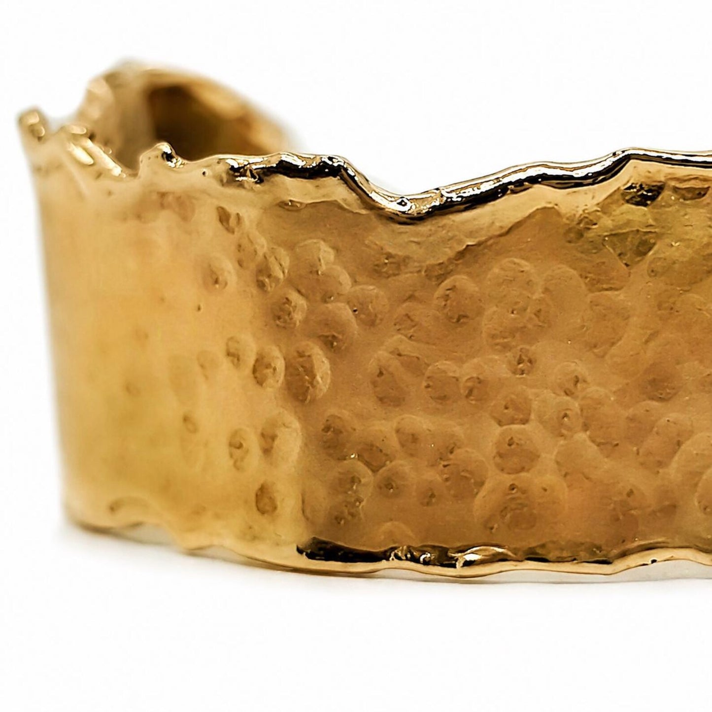 Solid Bangle Cocktail Cuff Unisex Solid Gold - Pre-owned