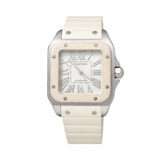 Cartier Santos 100 Mid-Size Stainless Steel Watch – Pre-owned